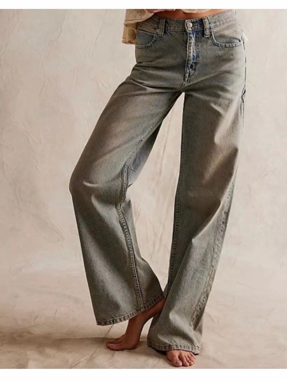 We The Free Tinsley Baggy High Rise Jeans in Candy Pop size 27
